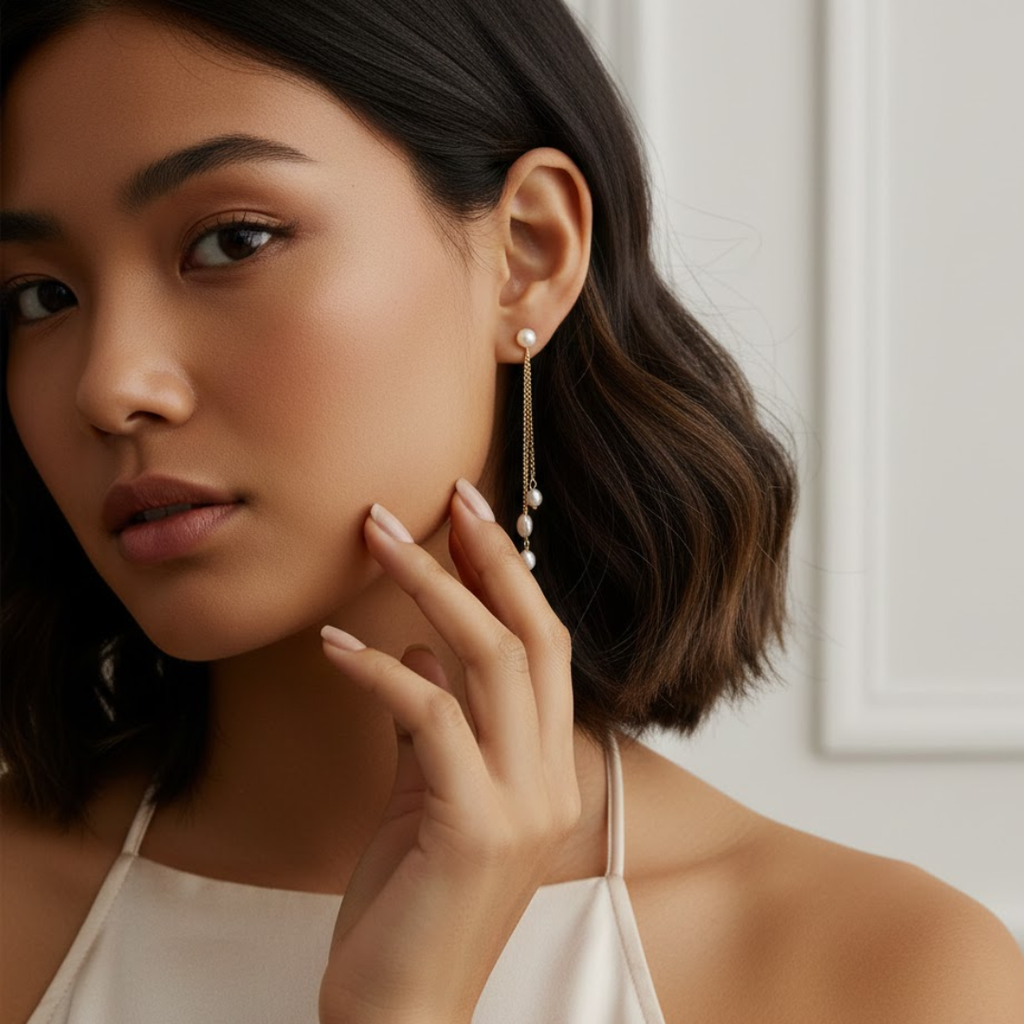 Tres Perlina Drop Earrings