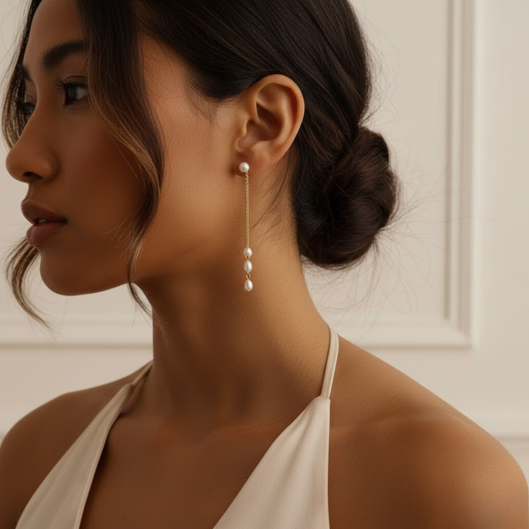 Tres Perlina Drop Earrings