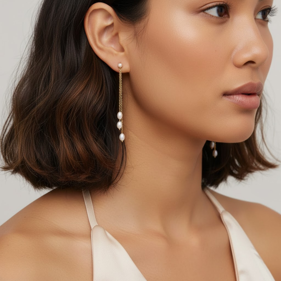 Tres Perlina Drop Earrings