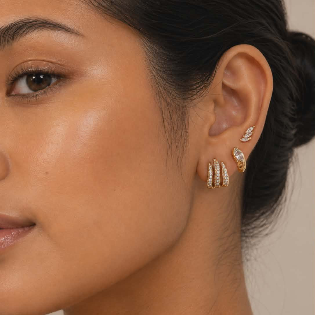 Hot Babe Trio Earring Stack