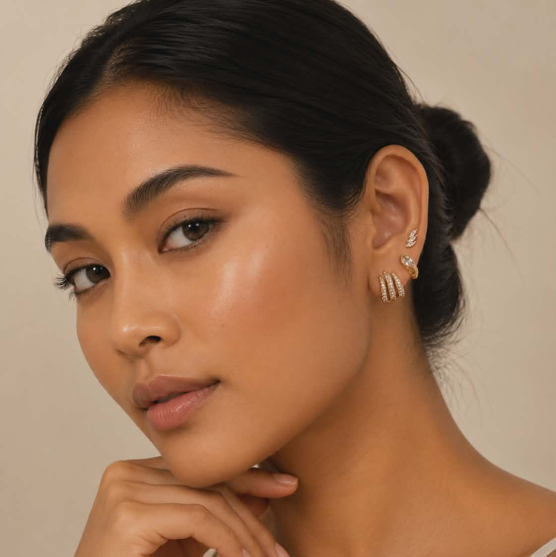 Hot Babe Trio Earring Stack