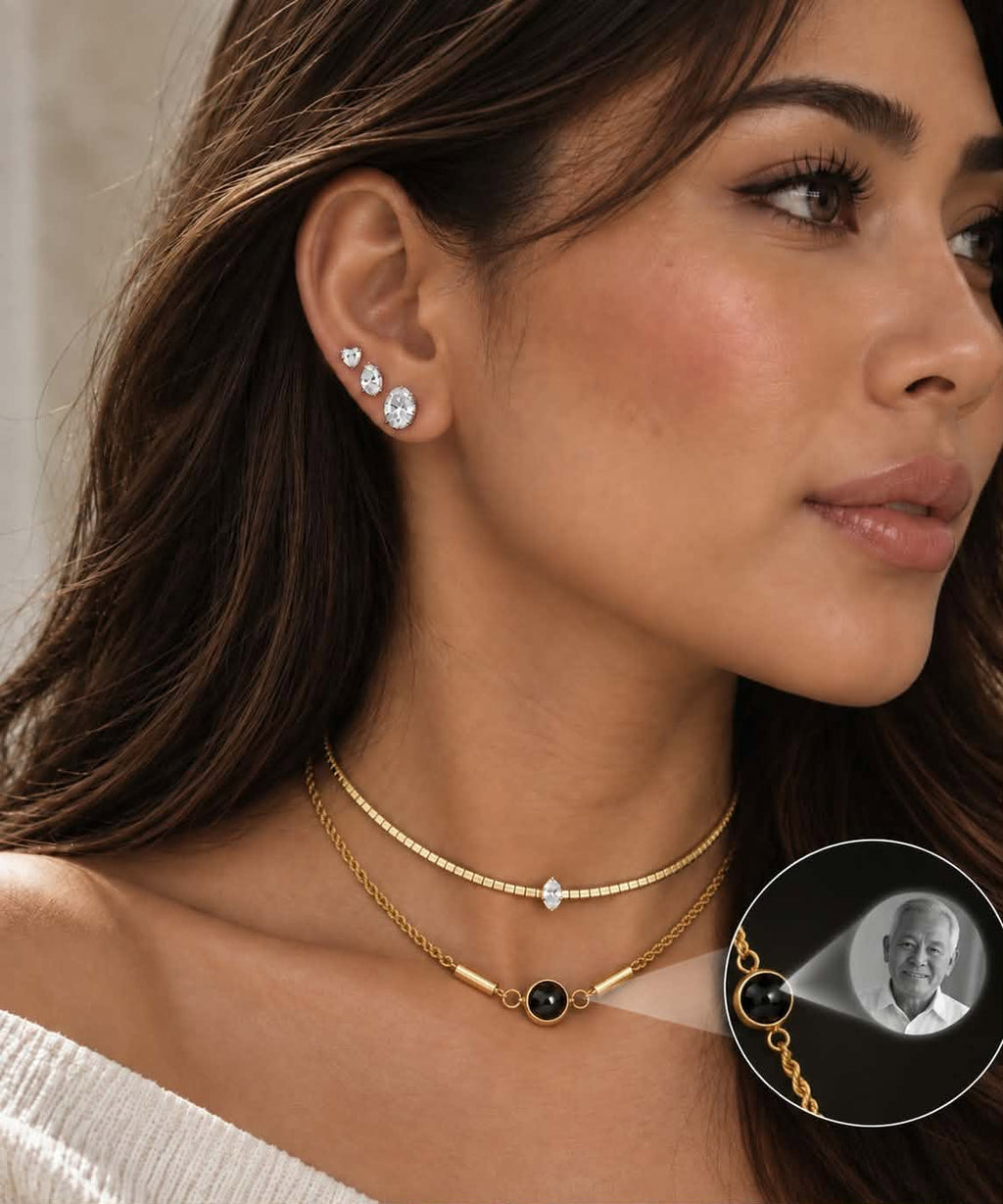 Forever in My Heart™ – Personalized Memorial Projection Necklace