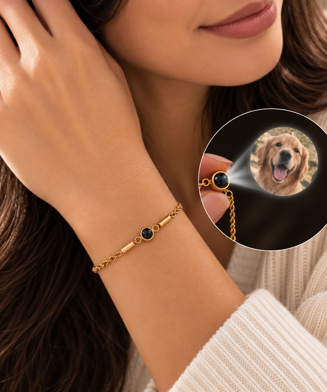 Forever in My Heart™ – Personalized Memorial Projection Bracelet