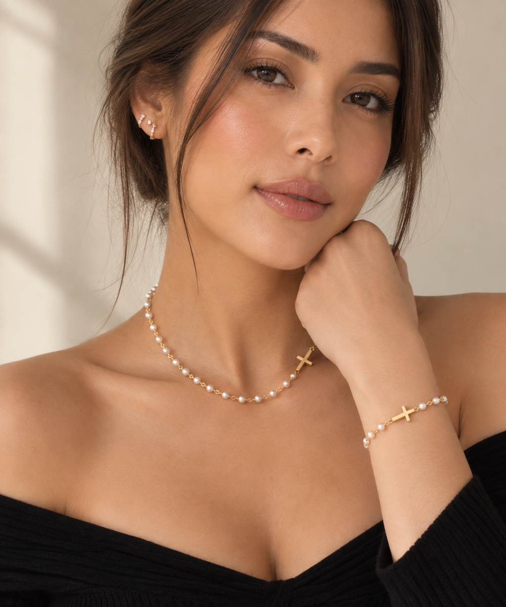 Celeste Pearl of Faith Bracelet