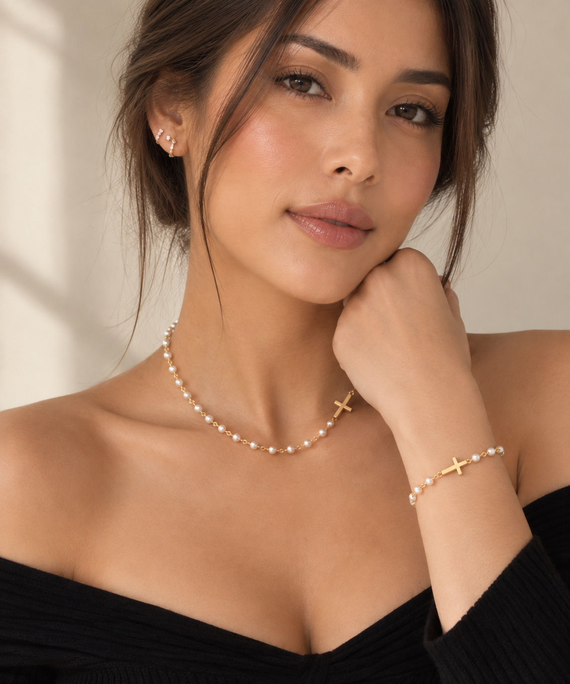 Celeste Pearl of Faith Bracelet