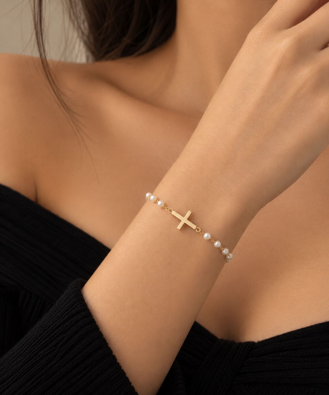 Celeste Pearl of Faith Bracelet