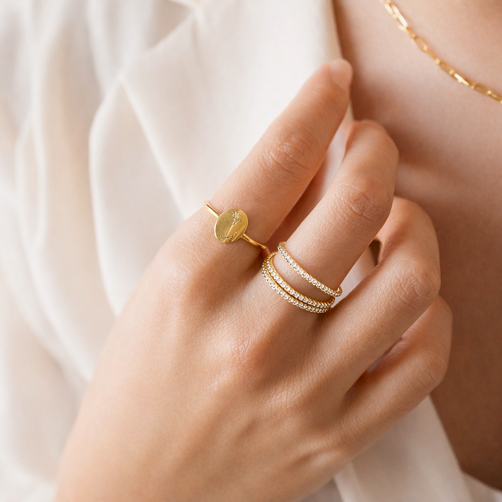 Soul Stone Ring Band (Set of 2)