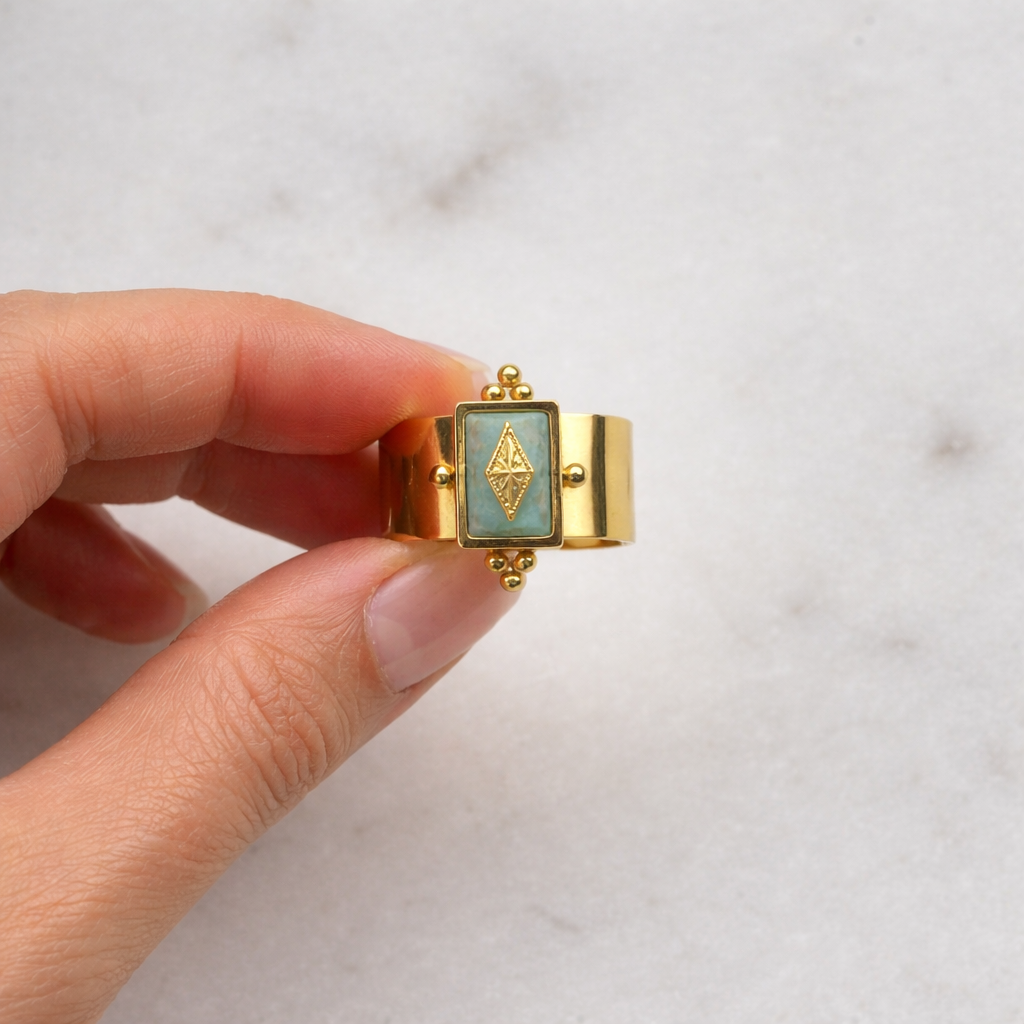 Fortuna (Empowerment) Ring - Amazonite