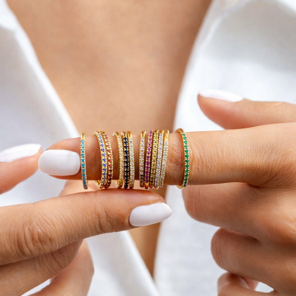 Soul Stone Ring Band (Set of 2)