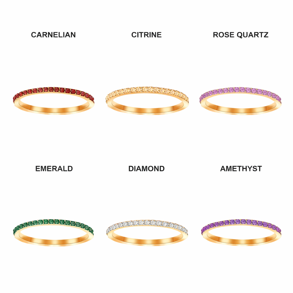 Soul Stone Ring Band (Set of 2)