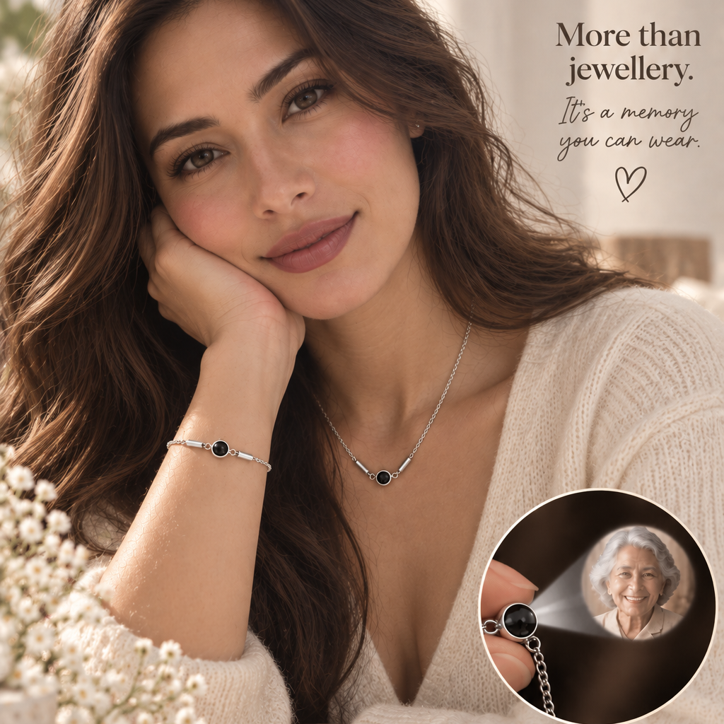 Forever in My Heart™ – Personalized Memorial Projection Bracelet