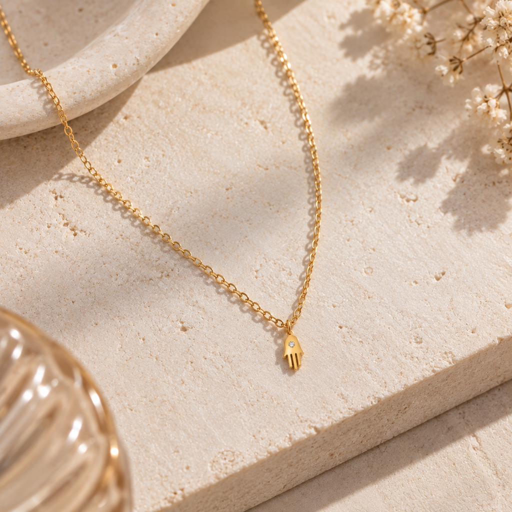 Divine Hamsa Protection Necklace