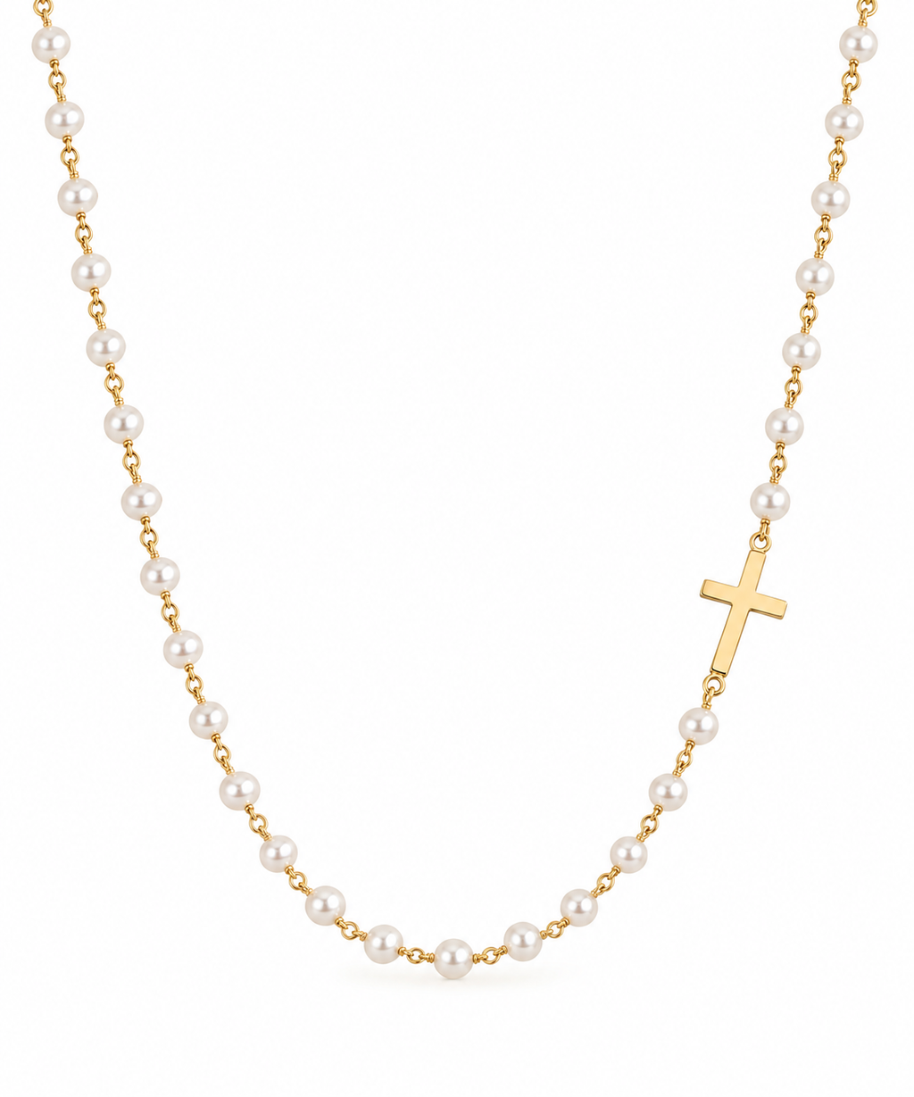 Celeste Pearl of Faith Necklace