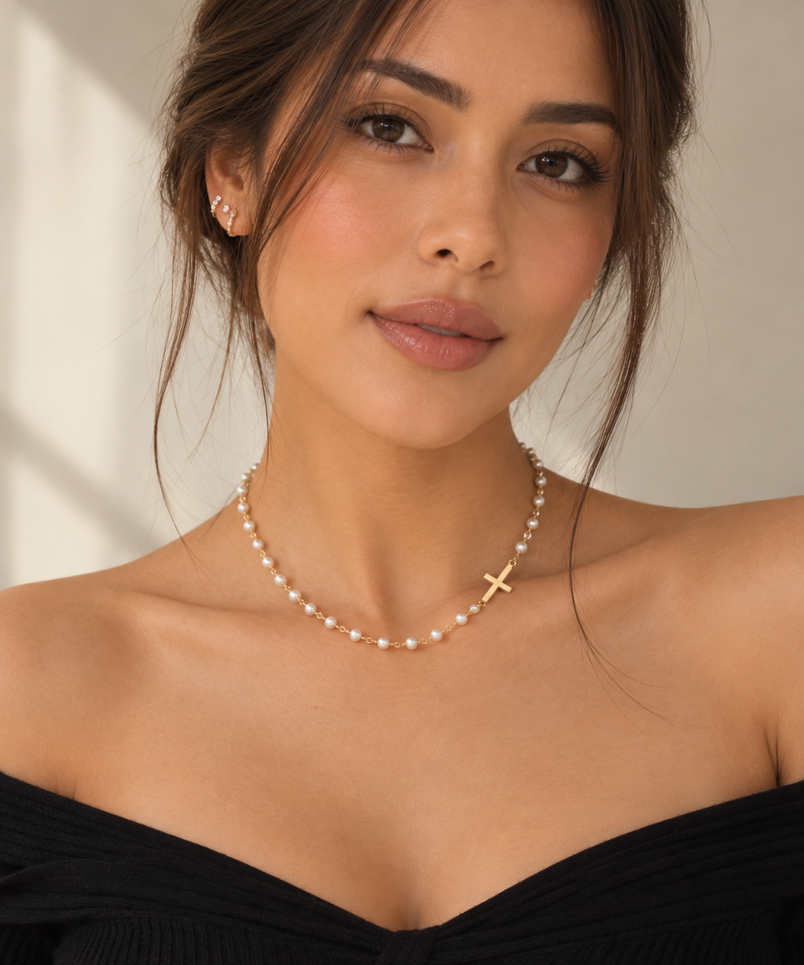Celeste Pearl of Faith Necklace