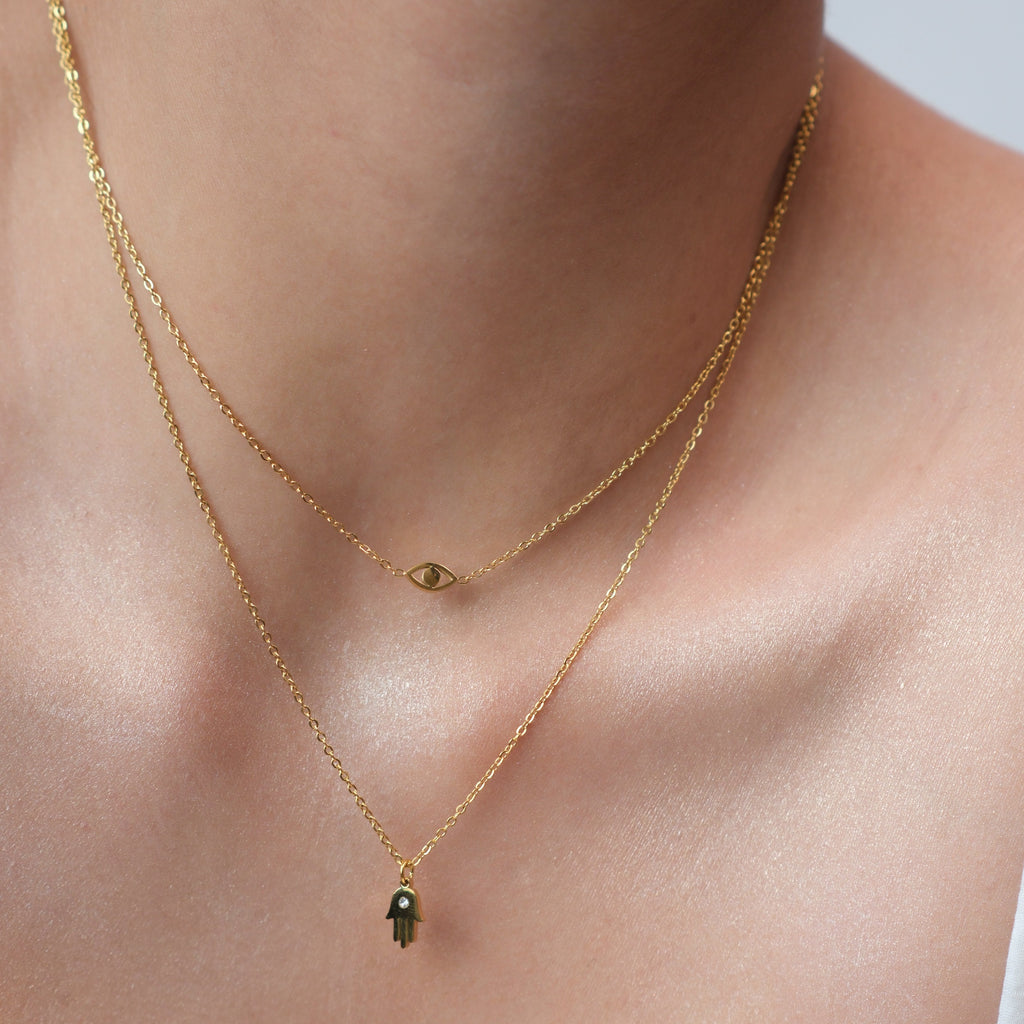 Divine Hamsa Protection Necklace