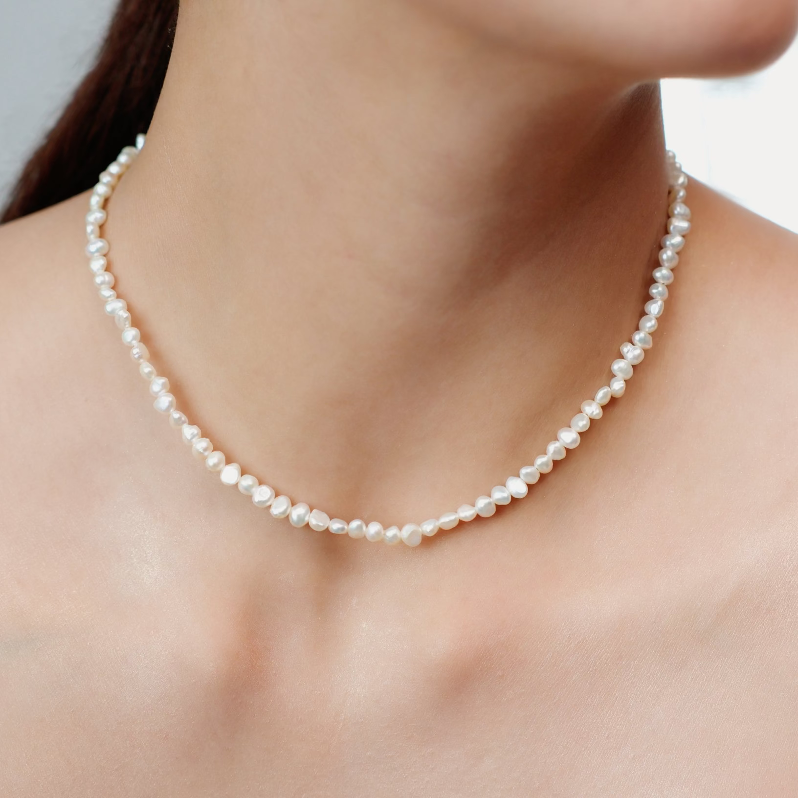Lila Baroque Pearl Choker