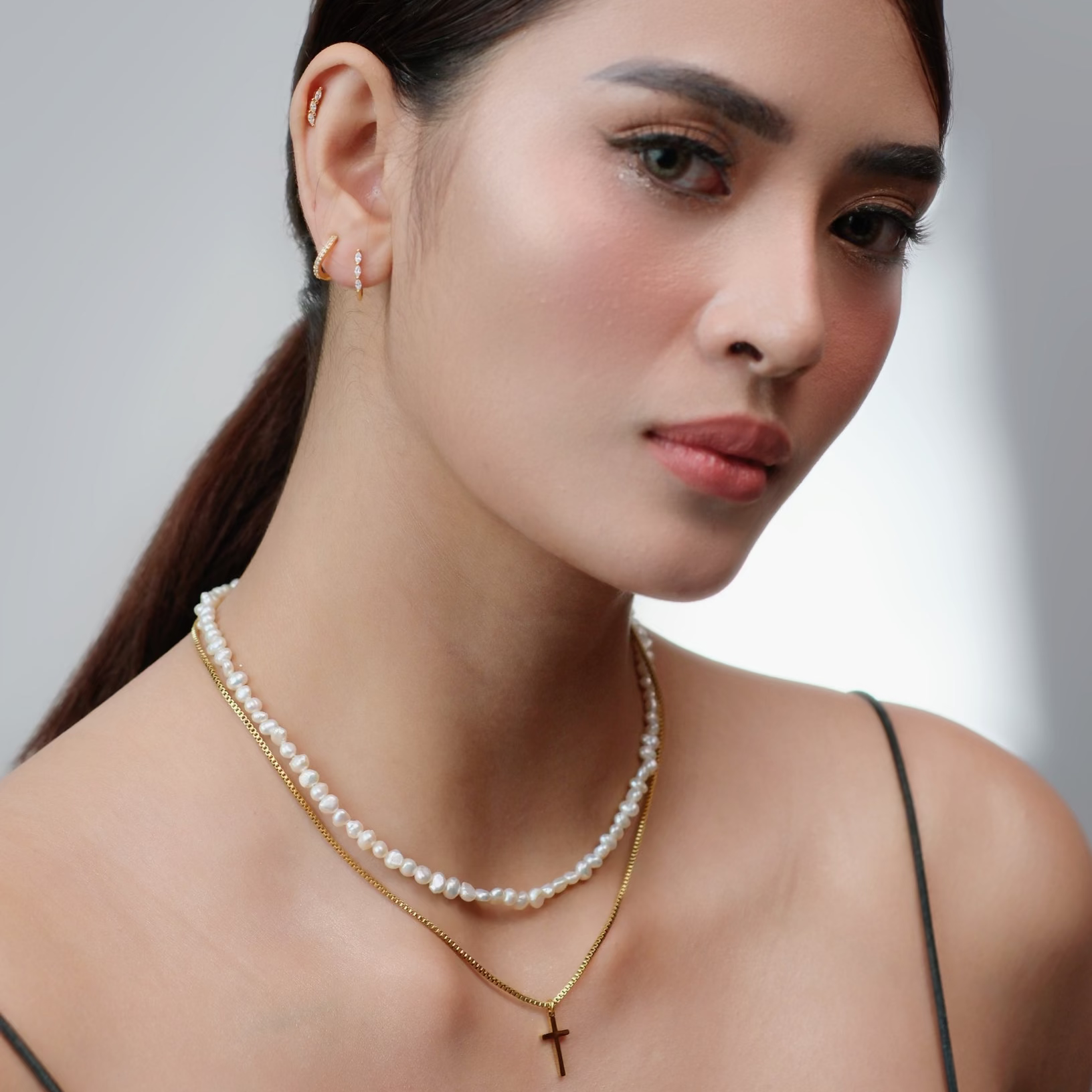 Lila Baroque Pearl Choker