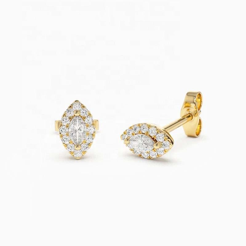 Isla Full Pave Diamond Earrings