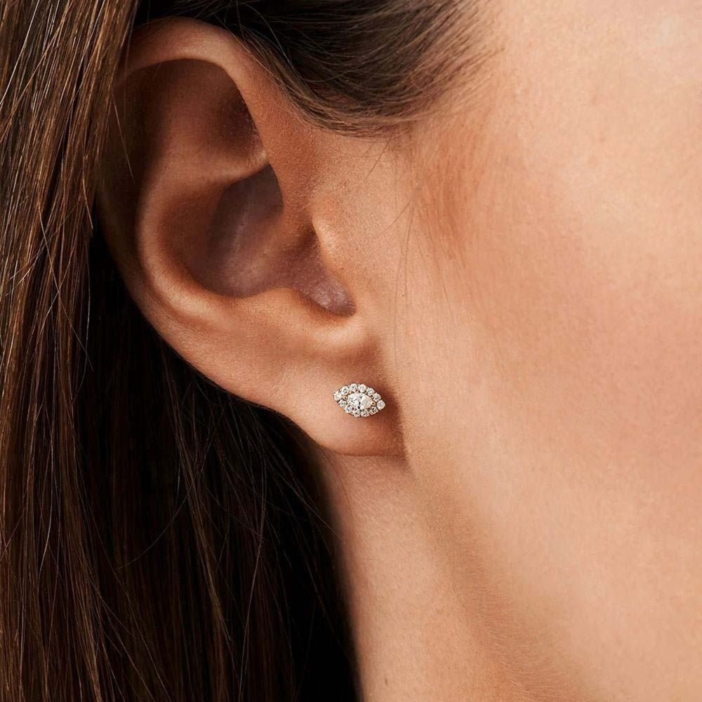 Isla Full Pave Diamond Earrings