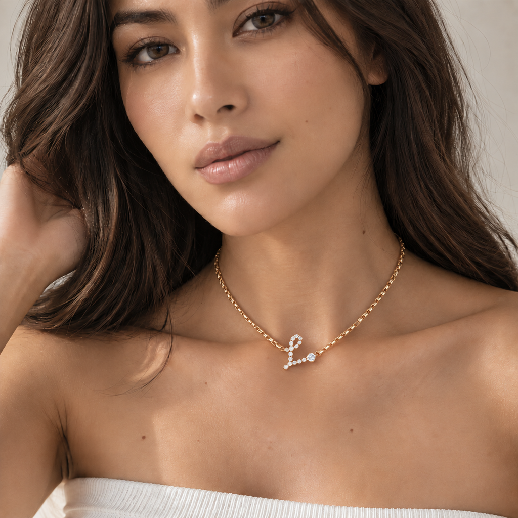 Personalized Diamond Initial Necklace (Pre-order ships within 4 -5 weeks)