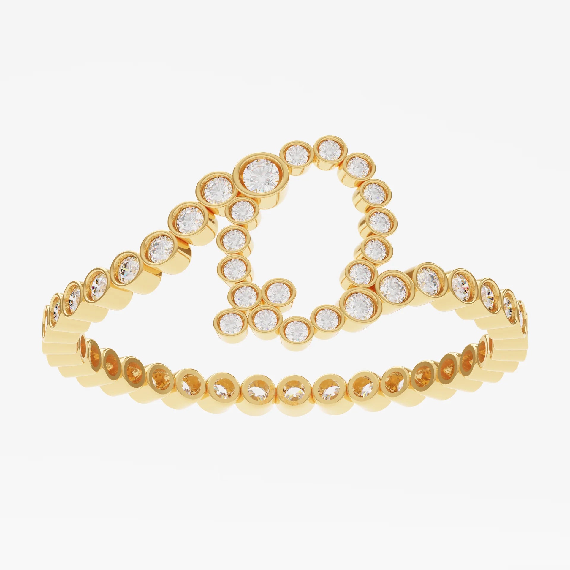 Personalized Pavé Initial Ring (Pre-order ships within 3-4 weeks)