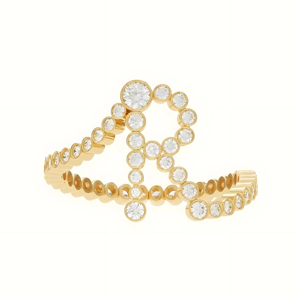 Personalized Pavé Initial Ring (Pre-order ships within 3-4 weeks)
