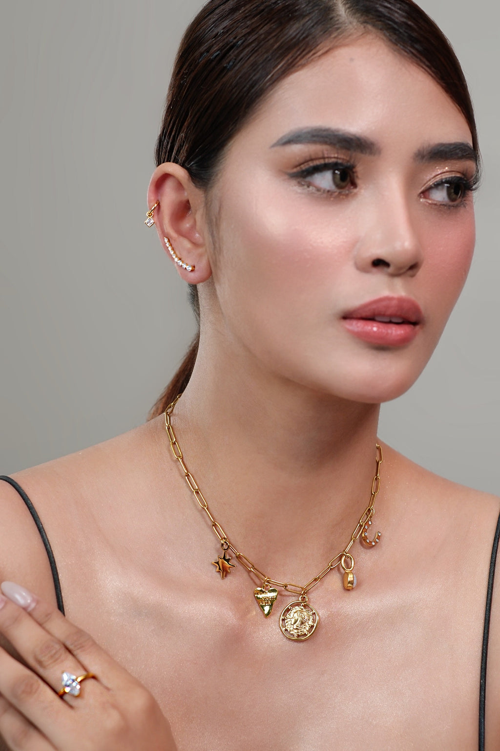 Rosa Helix Hoops