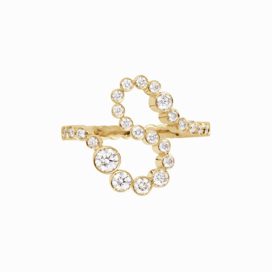 Personalized Pavé Initial Ring (Pre-order ships within 3-4 weeks)