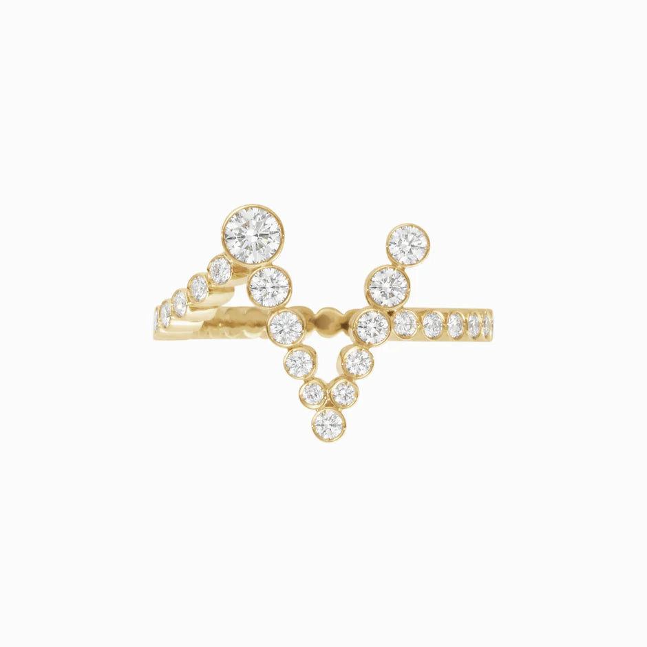 Personalized Pavé Initial Ring (Pre-order ships within 3-4 weeks)