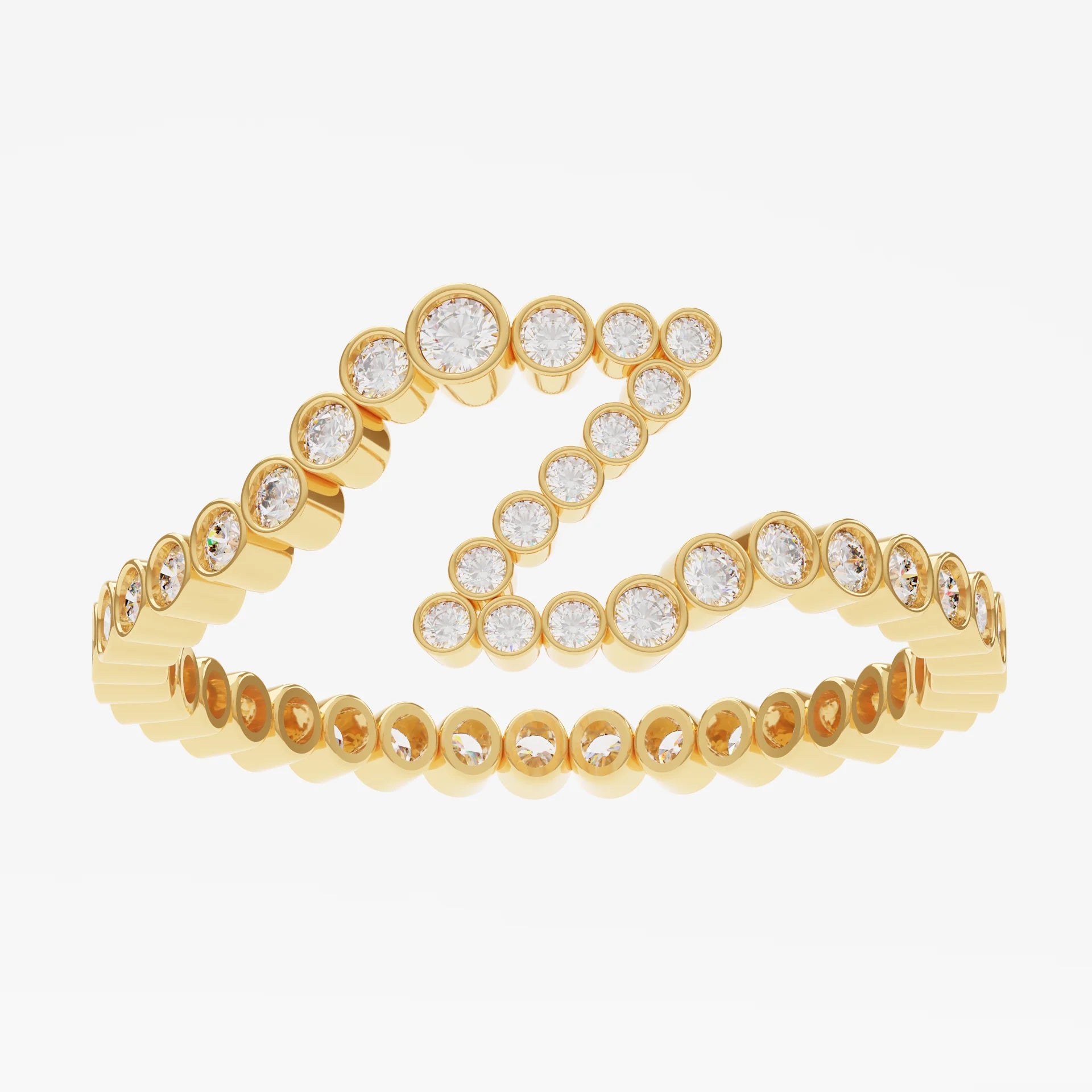 Personalized Pavé Initial Ring (Pre-order ships within 3-4 weeks)