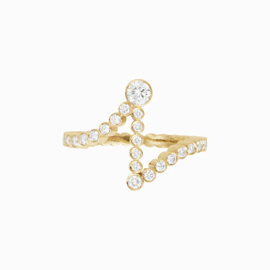 Personalized Pavé Initial Ring (Pre-order ships within 3-4 weeks)