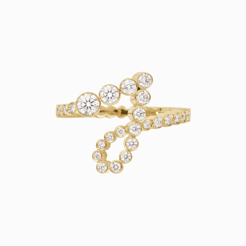 Personalized Pavé Initial Ring (Pre-order ships within 3-4 weeks)
