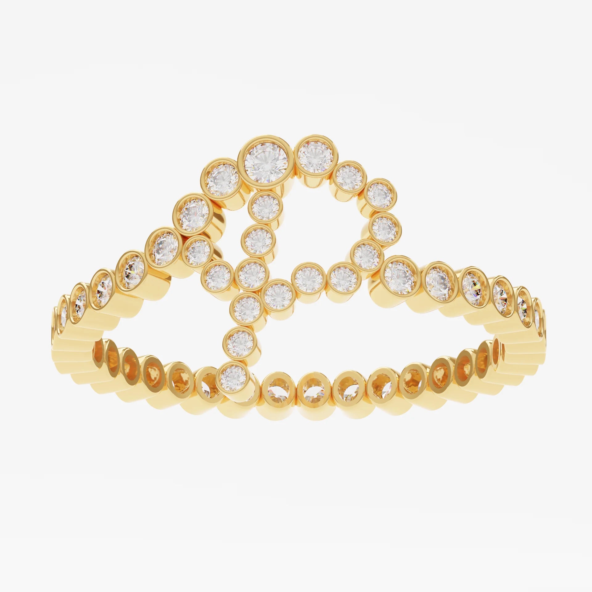 Personalized Pavé Initial Ring (Pre-order ships within 3-4 weeks)