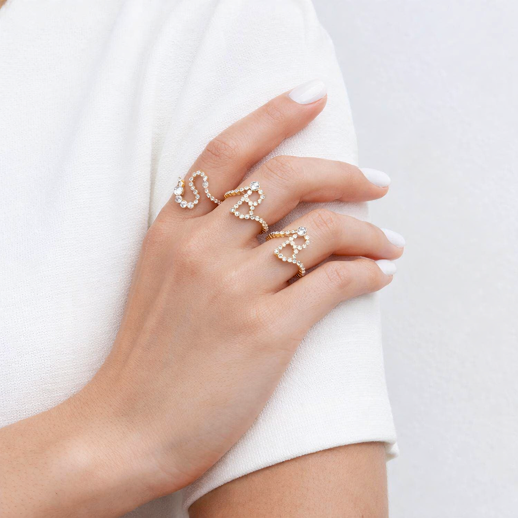 Personalized Pavé Initial Ring (Pre-order ships within 3-4 weeks)