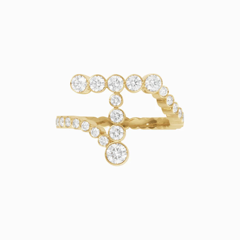 Personalized Pavé Initial Ring (Pre-order ships within 3-4 weeks)