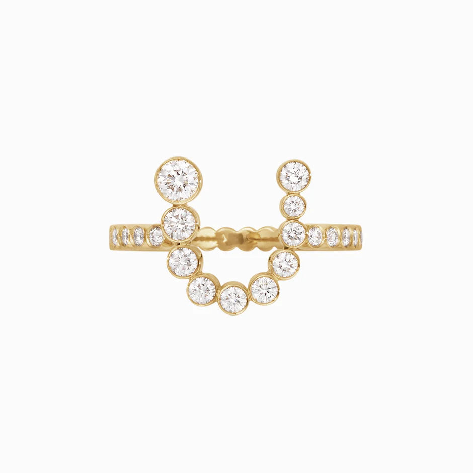 Personalized Pavé Initial Ring (Pre-order ships within 3-4 weeks)