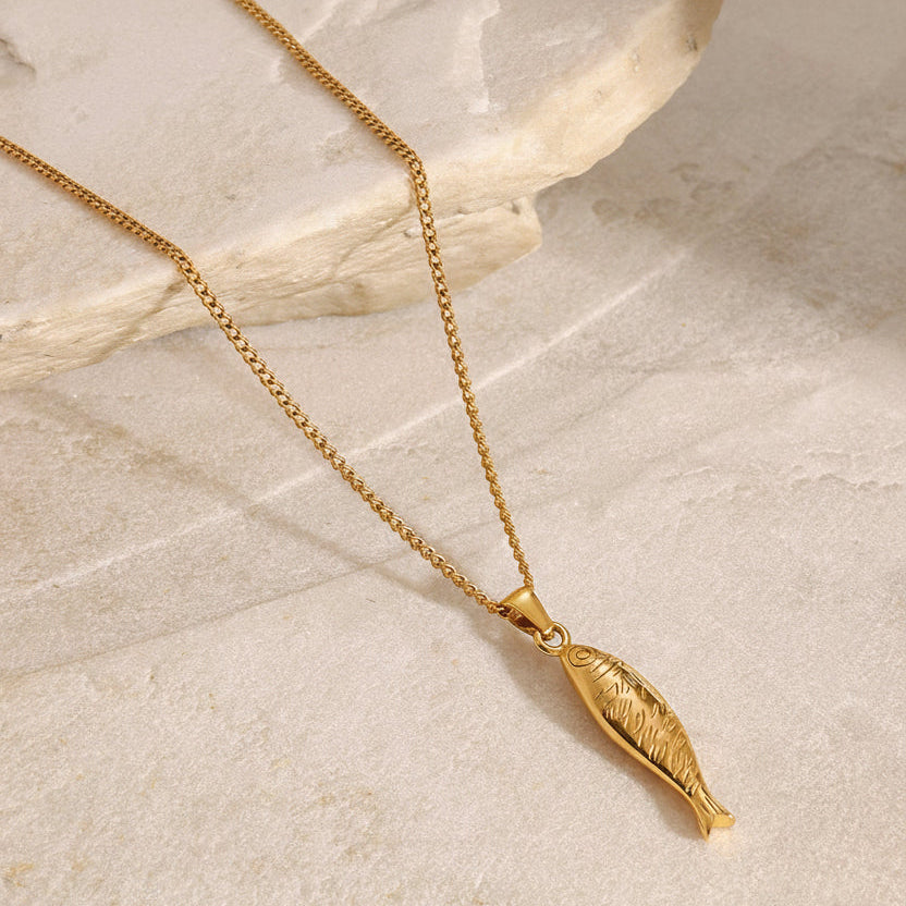Koi Fortune Pendant Necklace