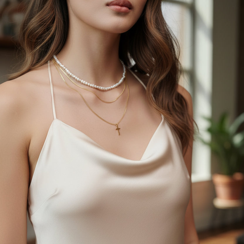 Lila Baroque Pearl Choker